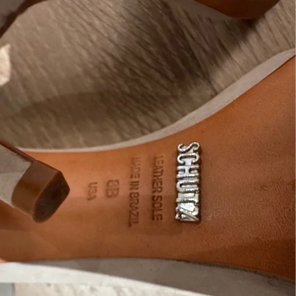 Schutz Rene heel ciment Elegant Gray High Heel Sandals - Picture 9 of 11